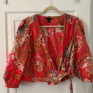 J Crew Wrap Blouse